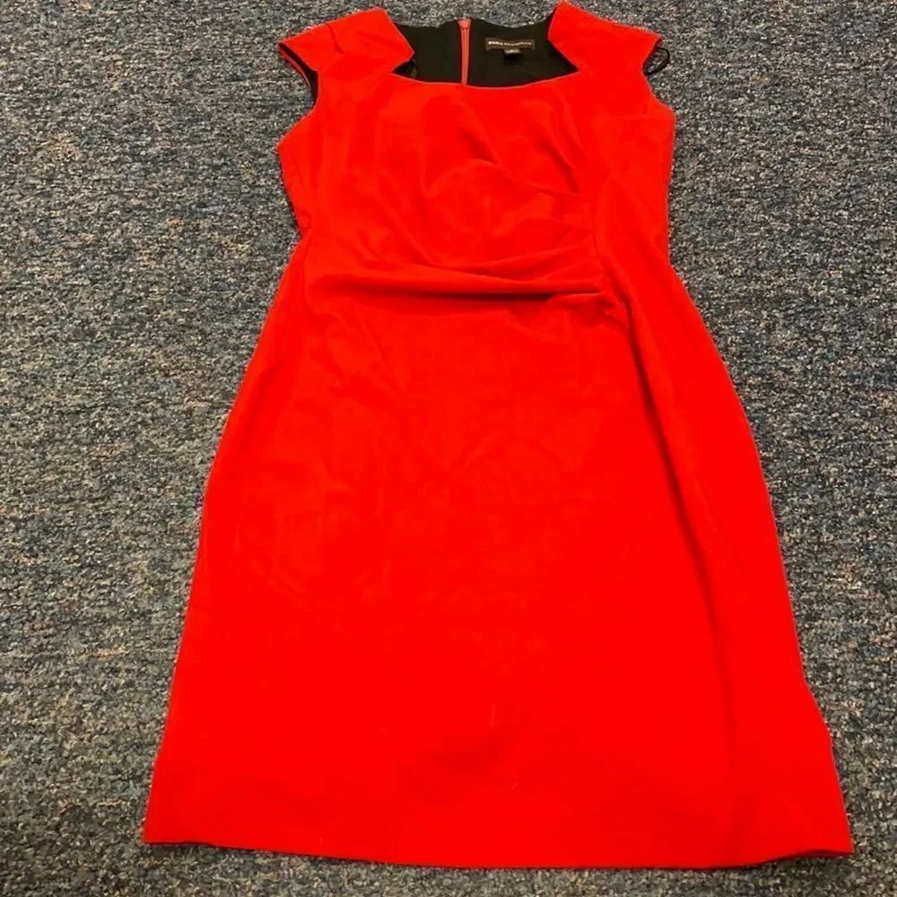 Dana Buchman Red Ruched Dress sz. 8